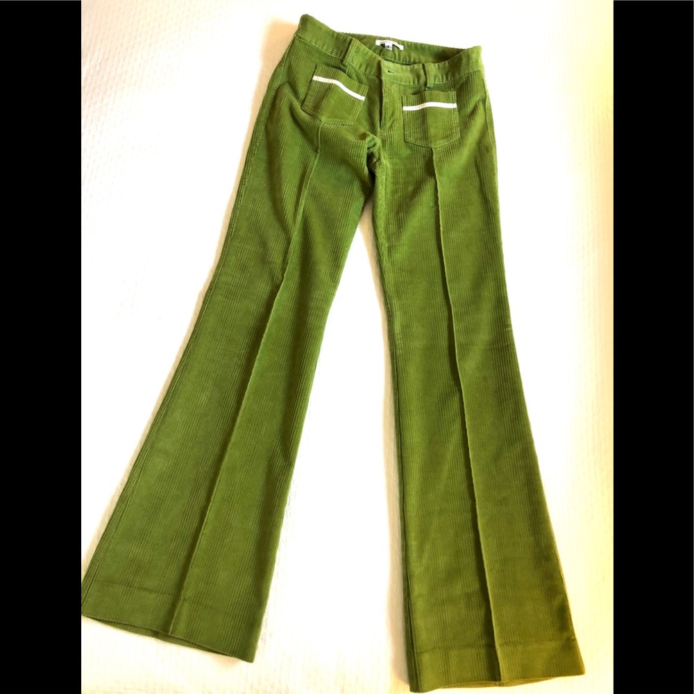 Modern corduroy flare leg pants